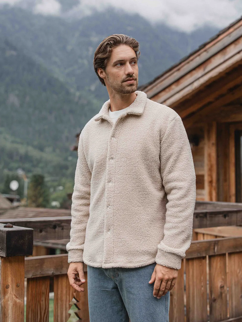 Beige Teddy Overshirt 1608 WEAR