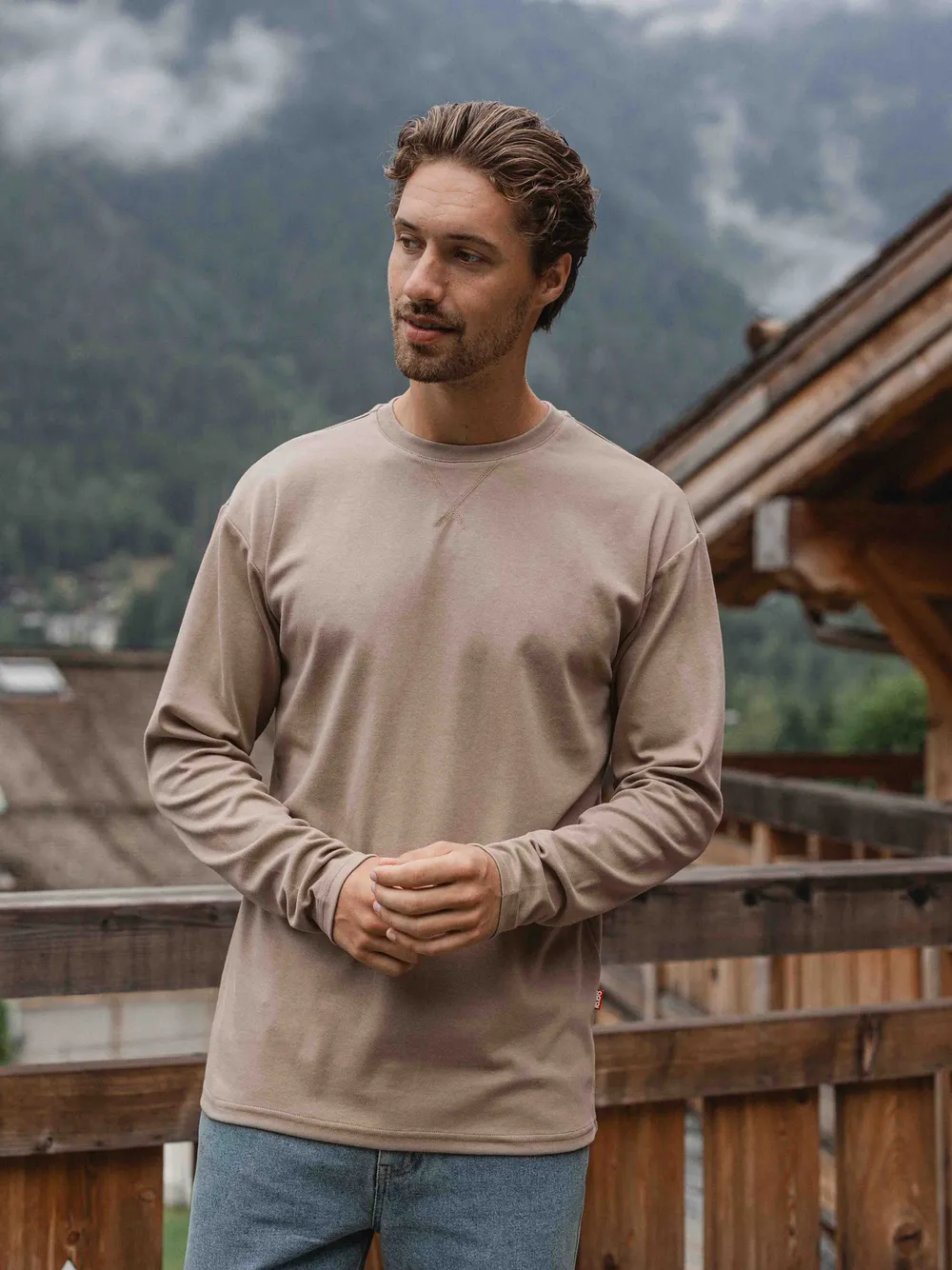 Brown Basic Oversized Longsleeve 1608 WEAR