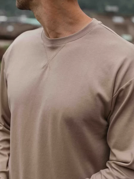 Brown Basic Oversized Longsleeve