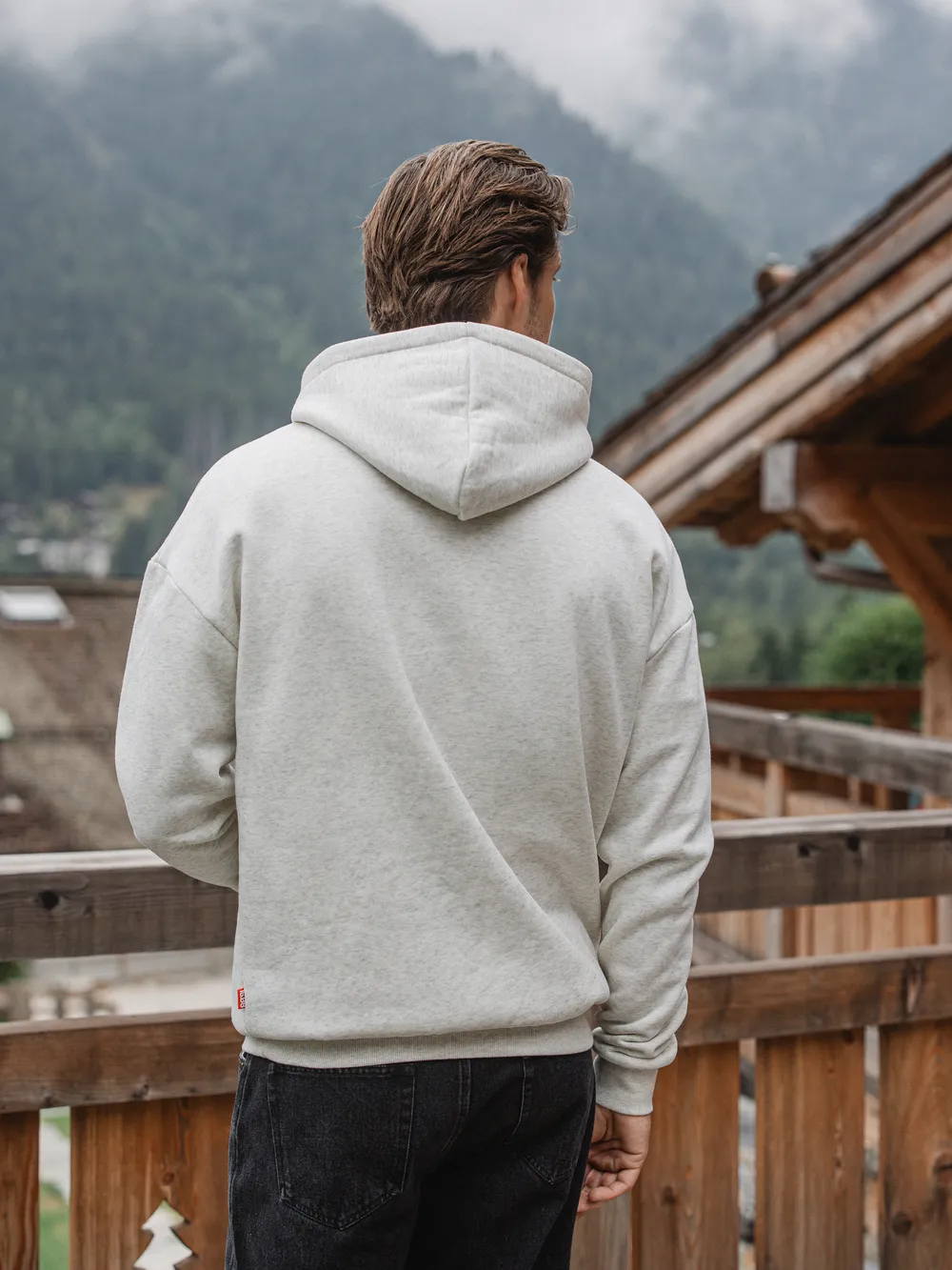 Warm Grey Chamonix Oversized Hoodie 1608 WEAR