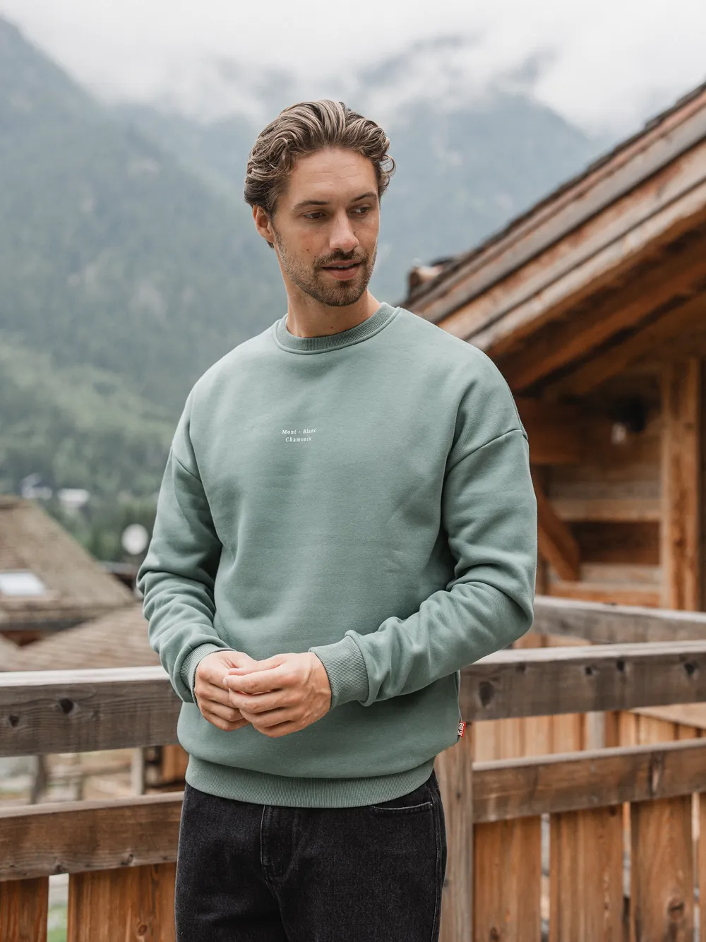 Green Mont-Blanc Oversized Sweater 1608 WEAR