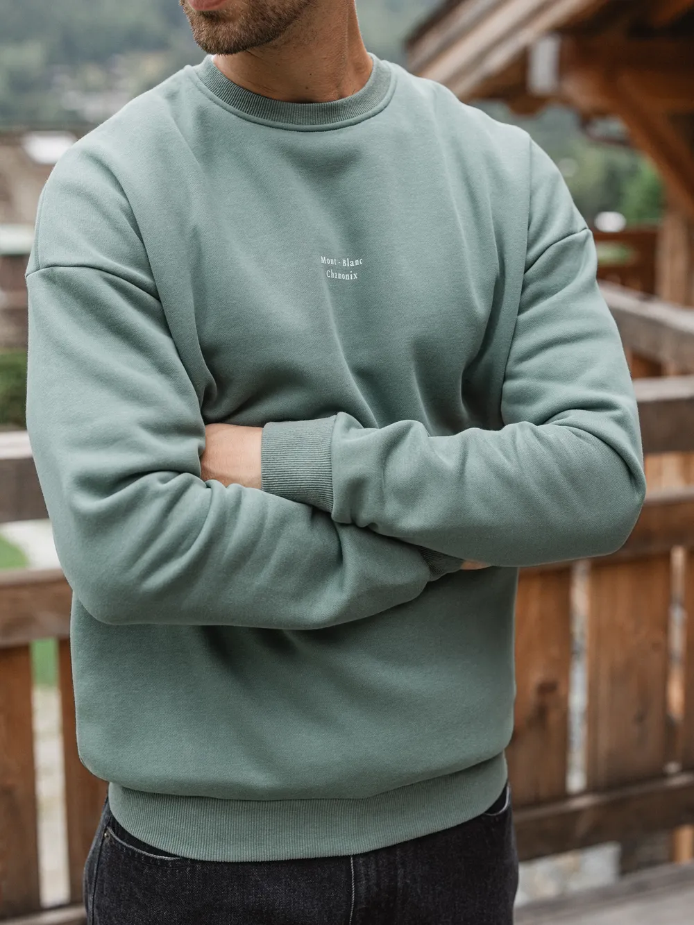 Green Mont-Blanc Oversized Sweater 1608 WEAR