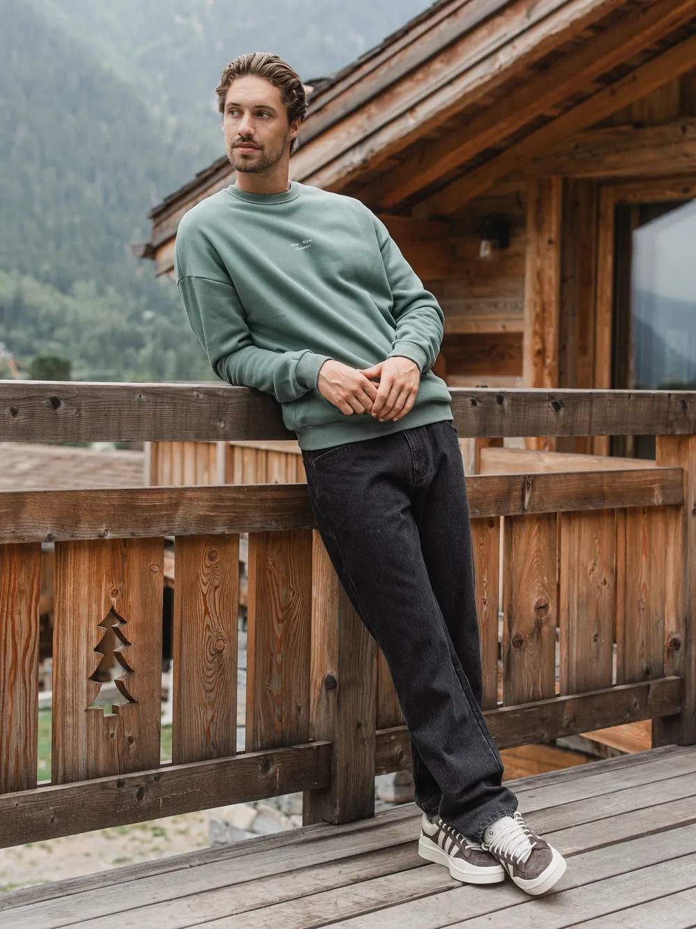 Green Mont-Blanc Oversized Sweater 1608 WEAR