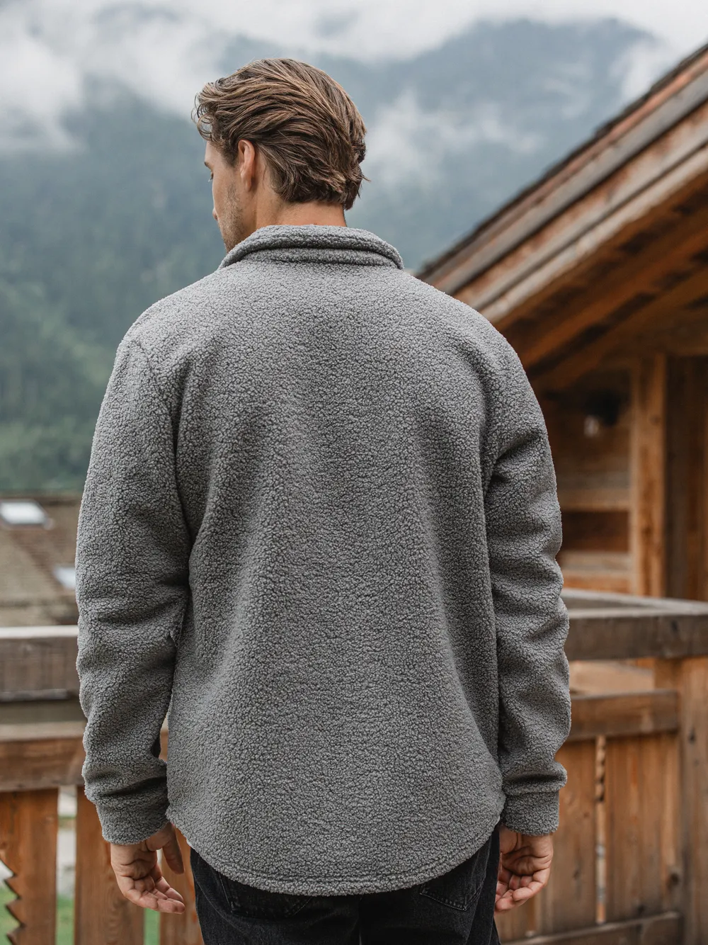 Grey Teddy Overshirt 1608 WEAR