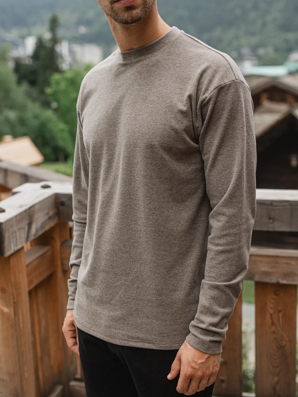 Brown Fleece Longsleeve 1608 WEAR