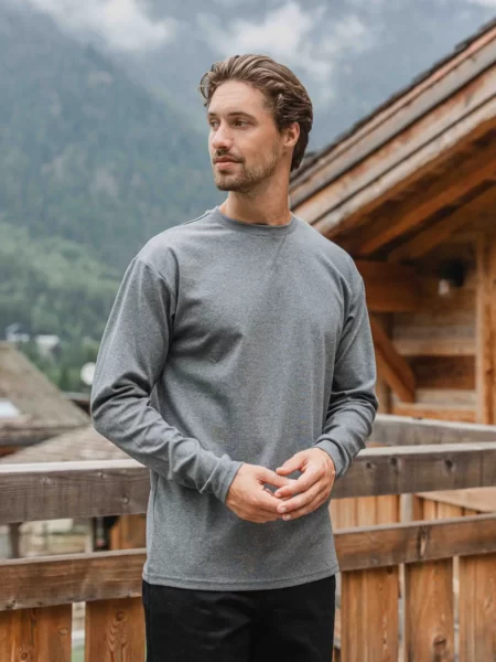 Dark Grey Basic Oversized Longsleeve