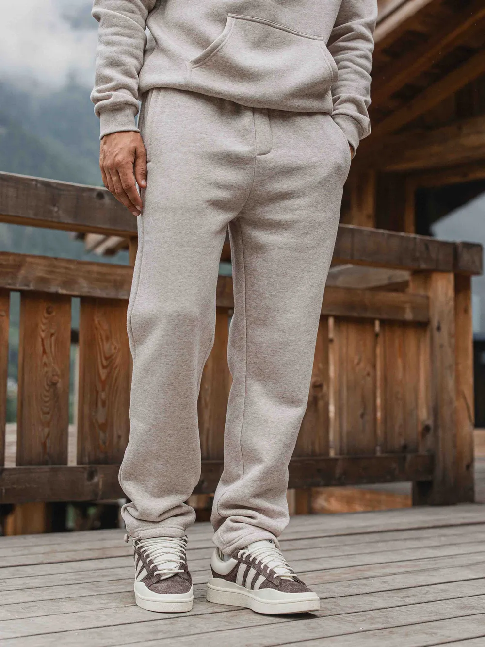 Brown Melange Jogging Pants 1608 WEAR