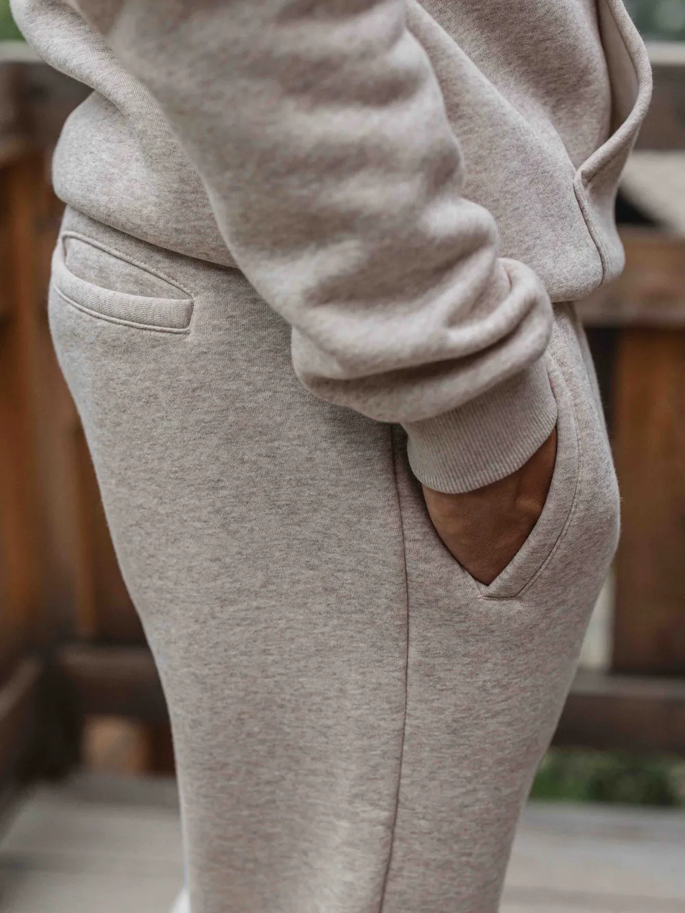 Brown Melange Jogging Pants 1608 WEAR