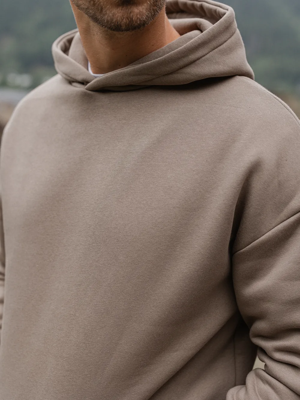 Brown Basic Oversized Hoodie 1608 WEAR