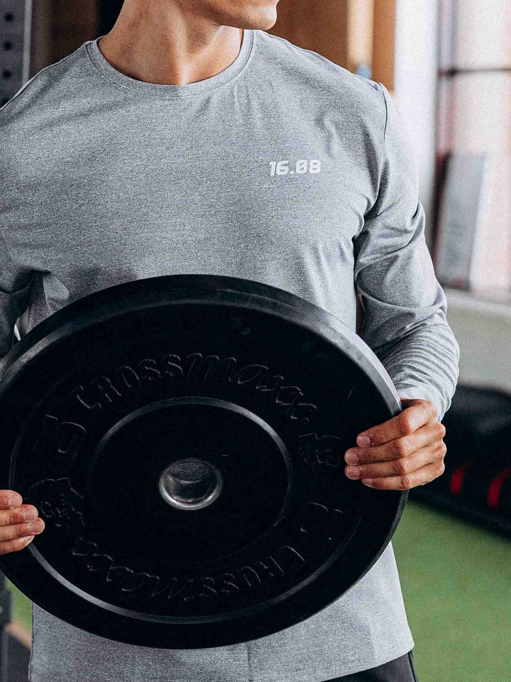 Melange Grey Sport Longsleeve 1608 WEAR