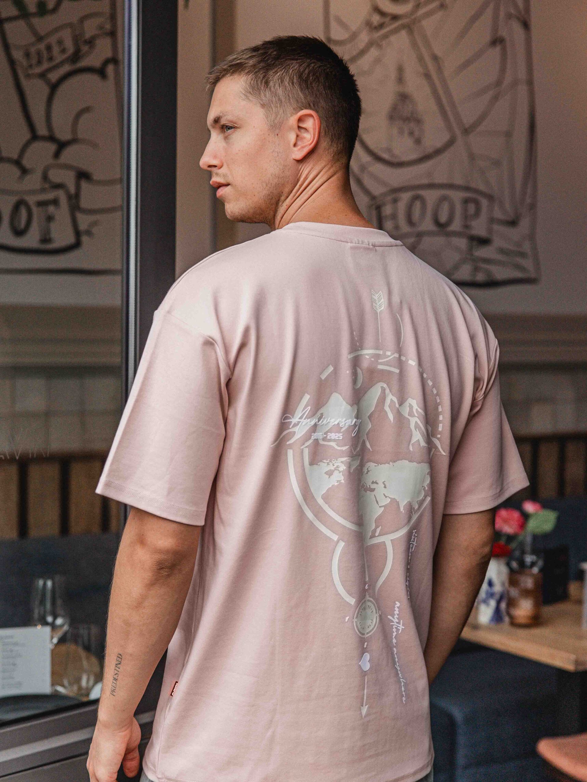 Old Pink Global Oversized T-shirt 1608 WEAR