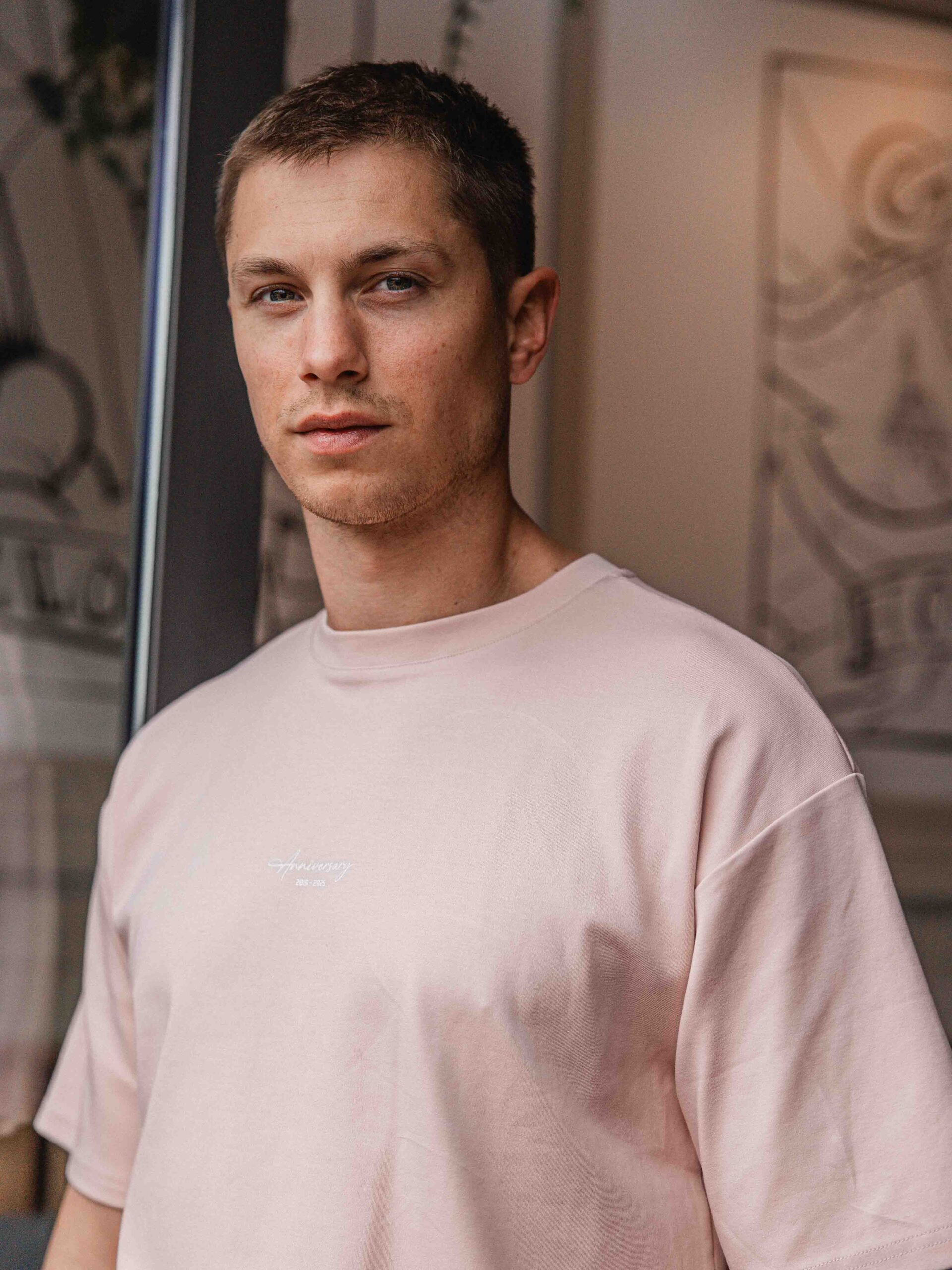 Old Pink Global Oversized T-shirt 1608 WEAR