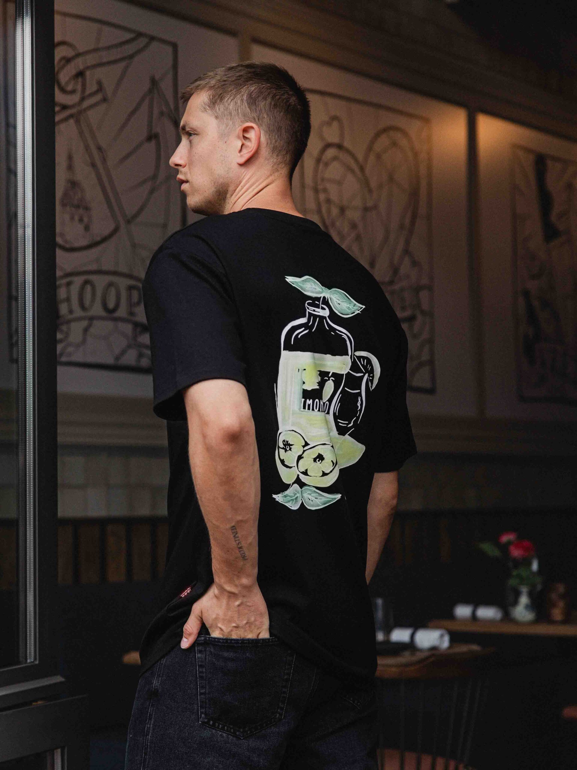 Black Limoncello Oversized T-shirt 1608 WEAR