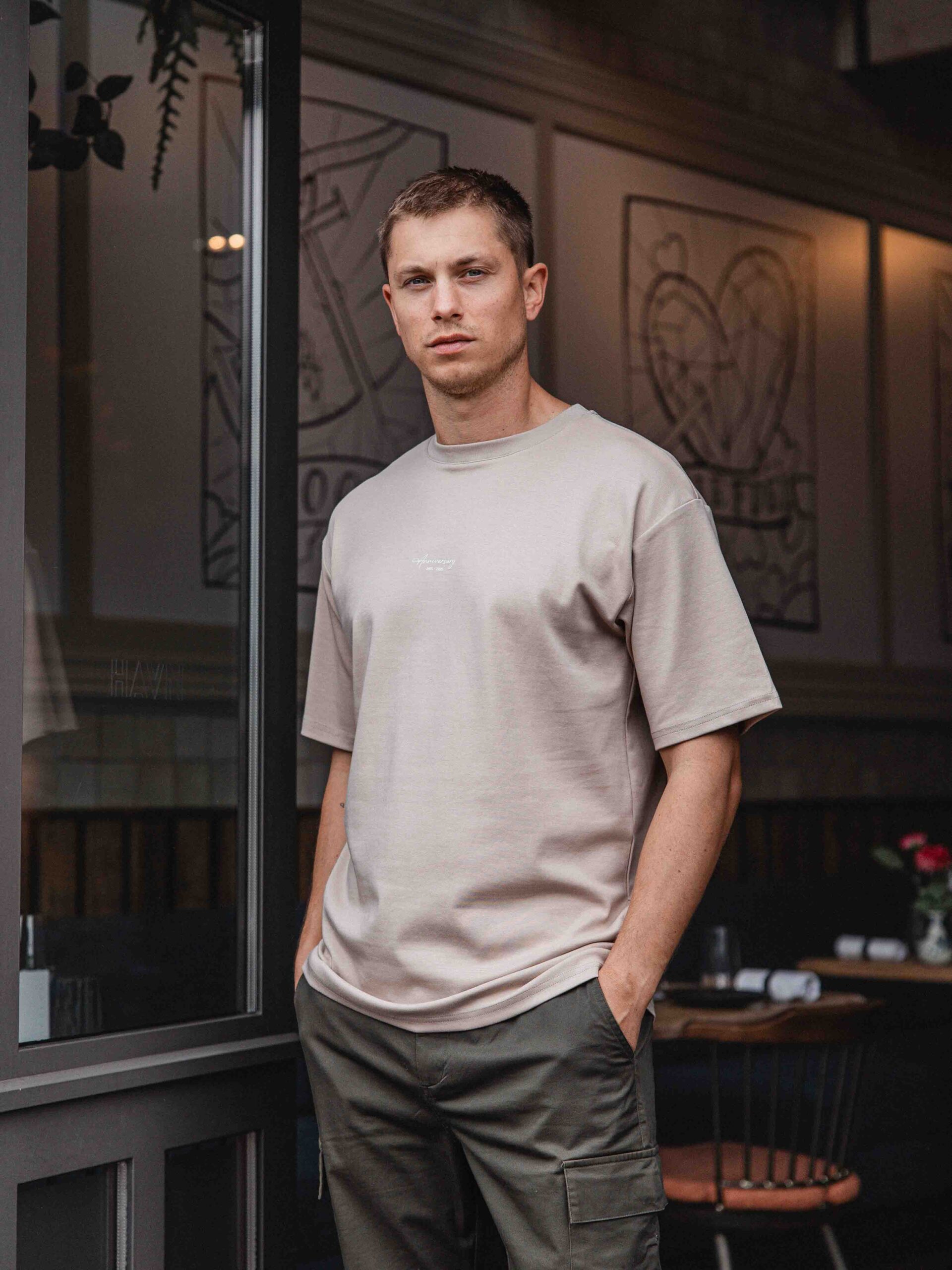 Light Brown Limoncello Oversized T-shirt 1608 WEAR