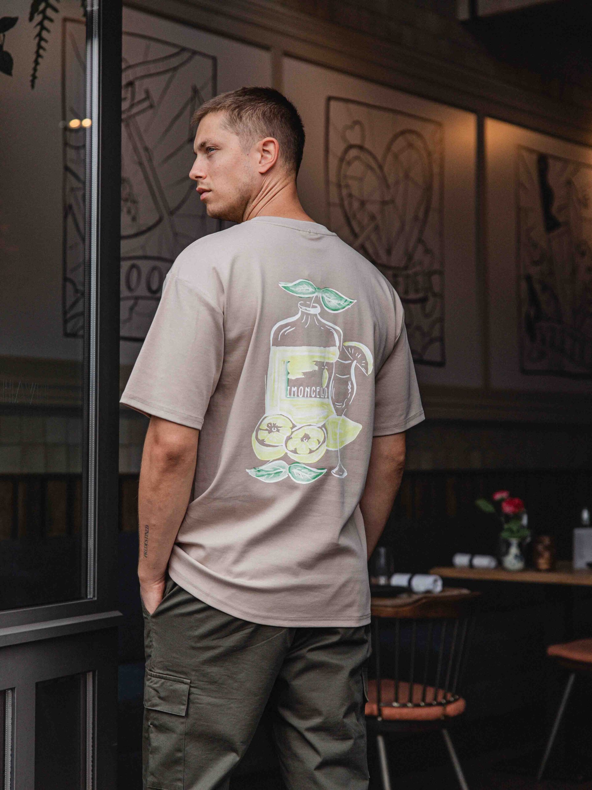 Light Brown Limoncello Oversized T-shirt 1608 WEAR