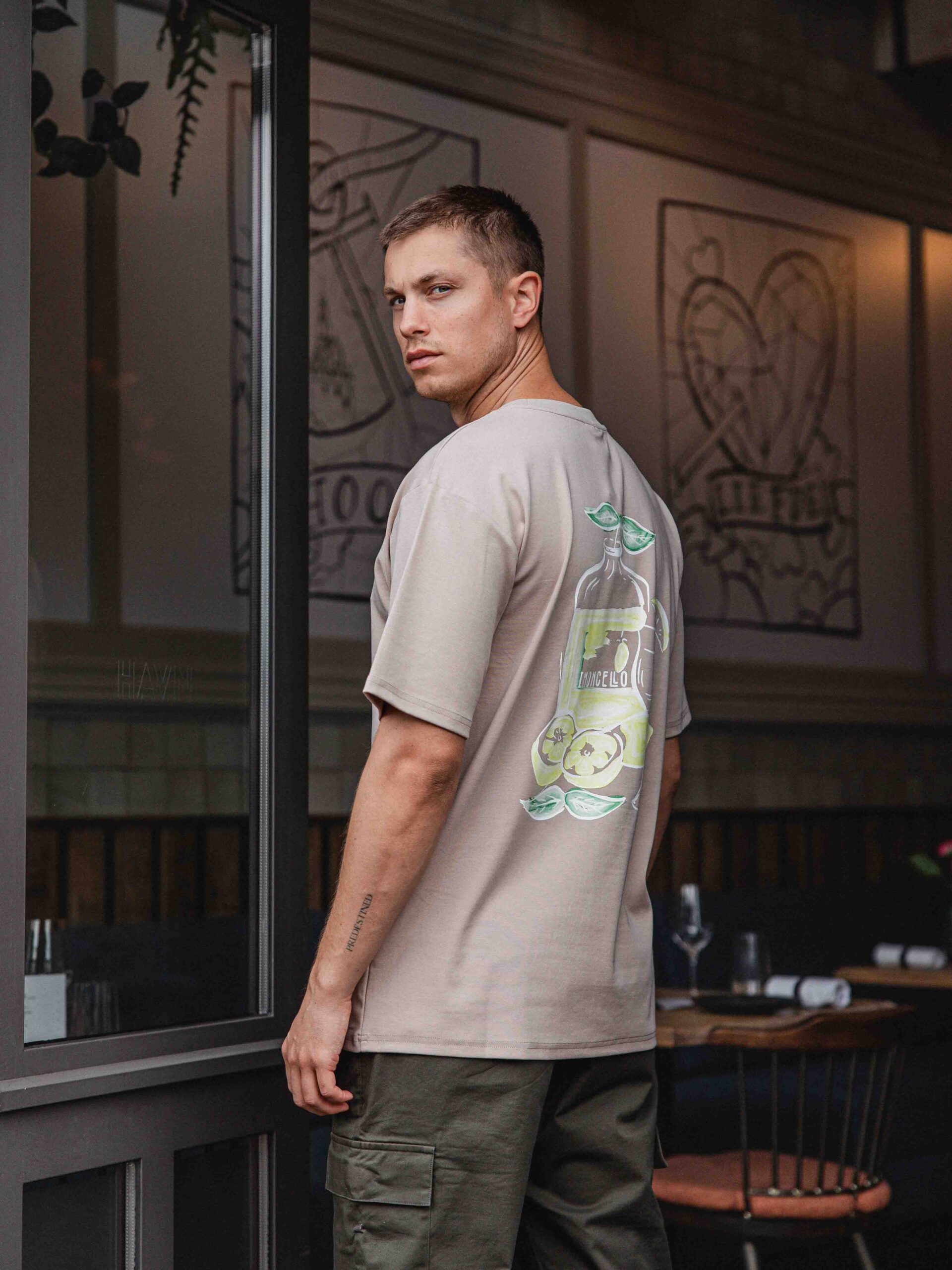 Light Brown Limoncello Oversized T-shirt 1608 WEAR