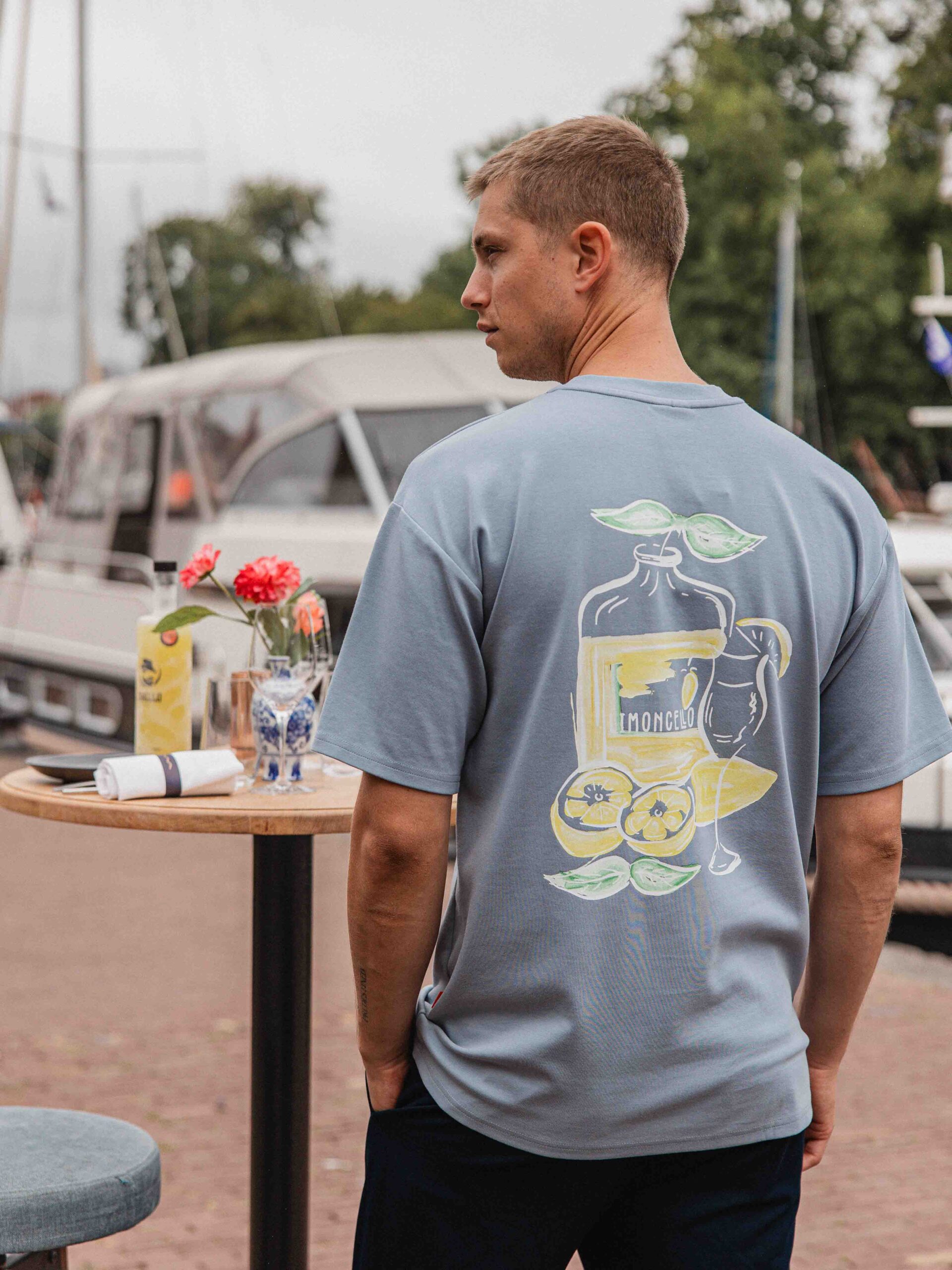 Light Blue Limoncello Oversized T-shirt 1608 WEAR