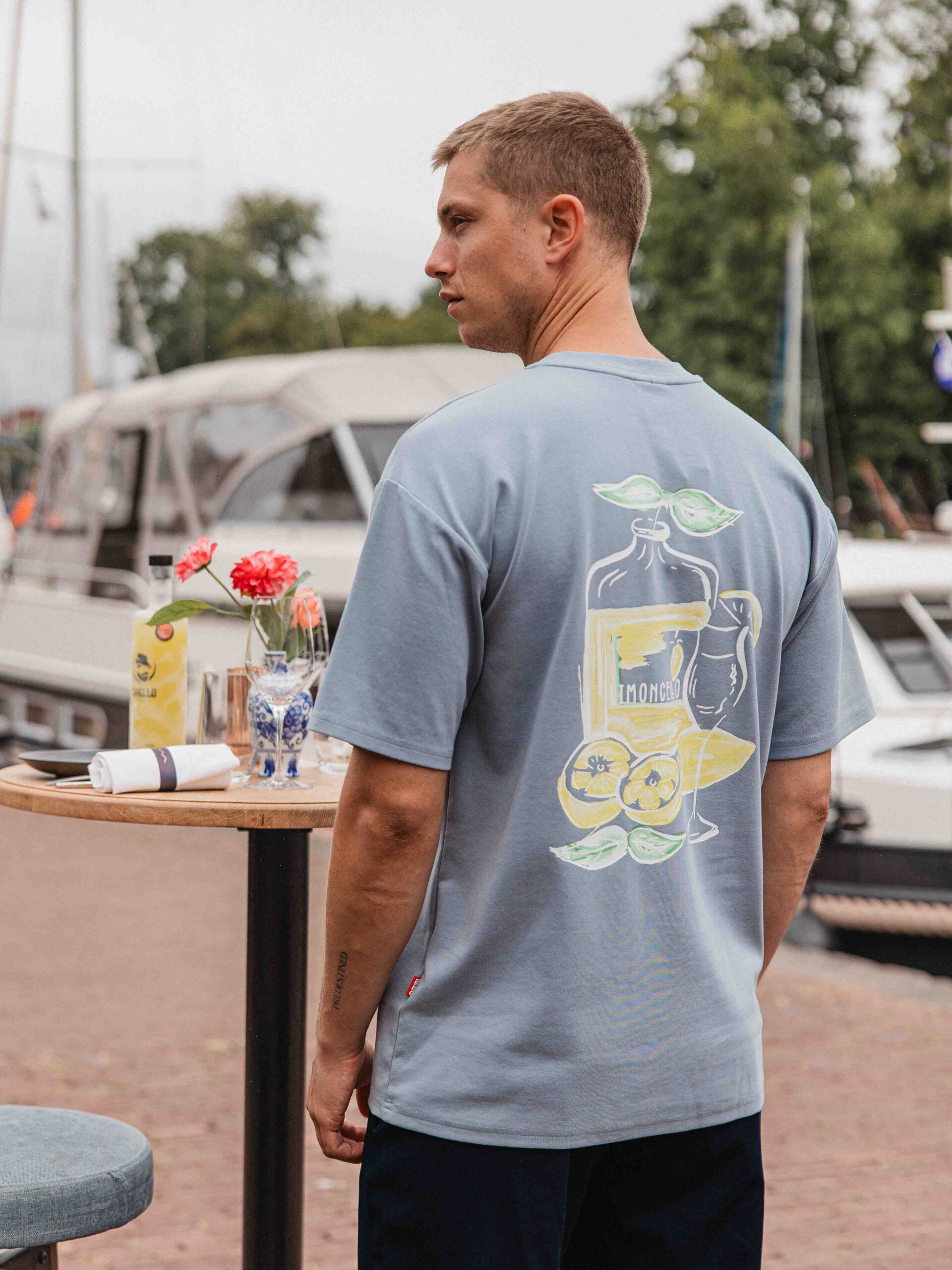 Light Blue Limoncello Oversized T-shirt 1608 WEAR