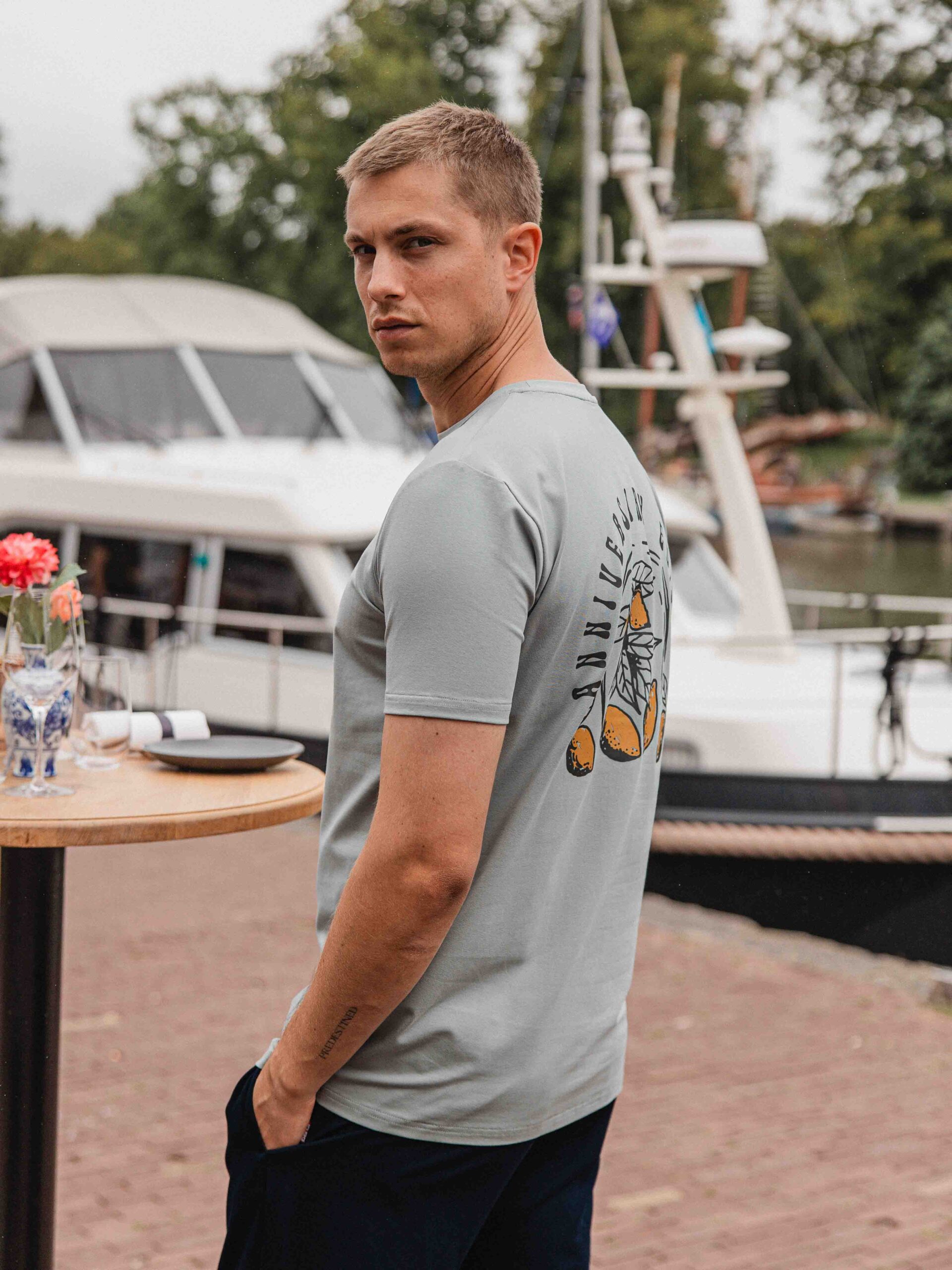 Olive Lemon Slimfit T-shirt 1608 WEAR