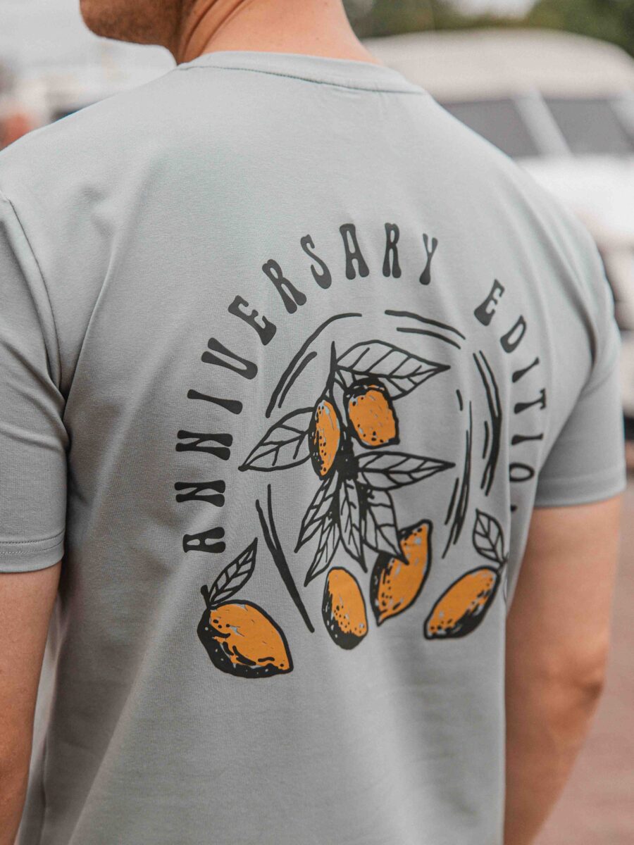 Slimfit-T-Shirt Olive Zitrone
