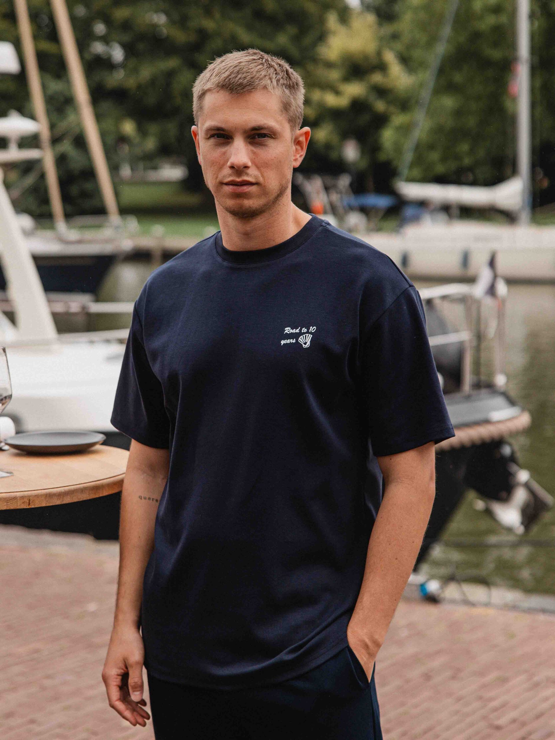 Navy Lobster Oversized T-shirt 1608 WEAR