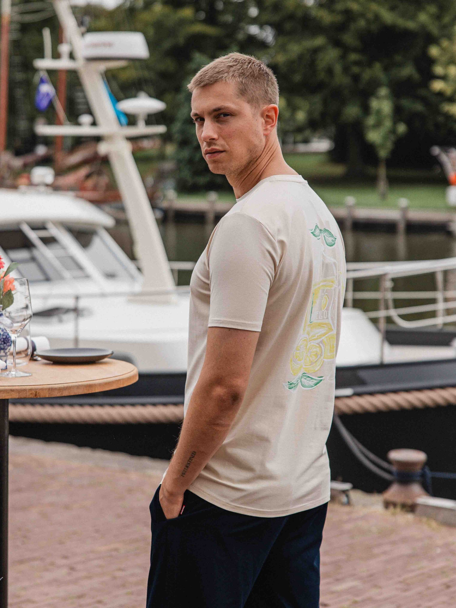 Creme Limoncello Slimfit T-shirt 1608 WEAR