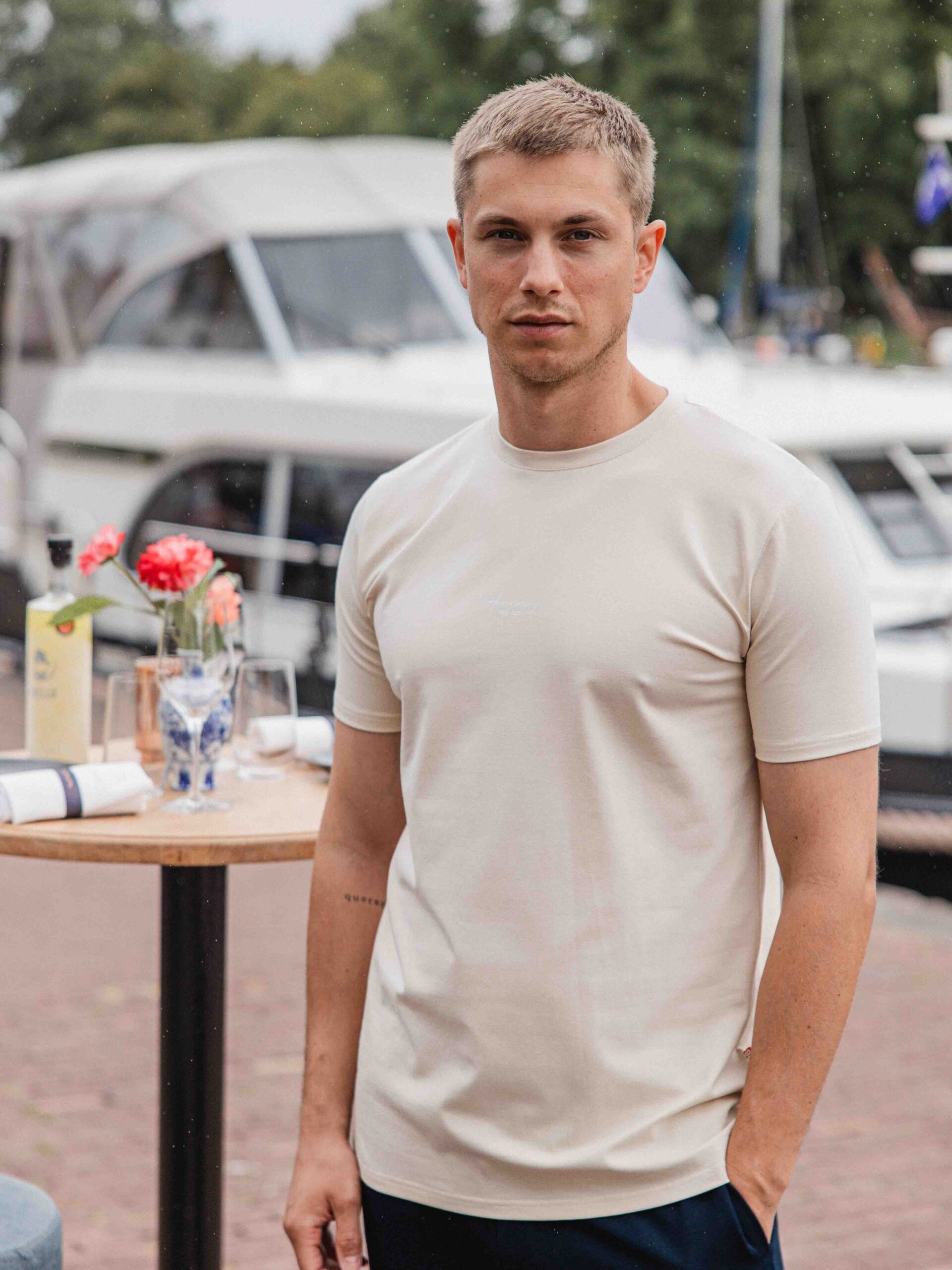 Creme Limoncello Slimfit T-shirt 1608 WEAR