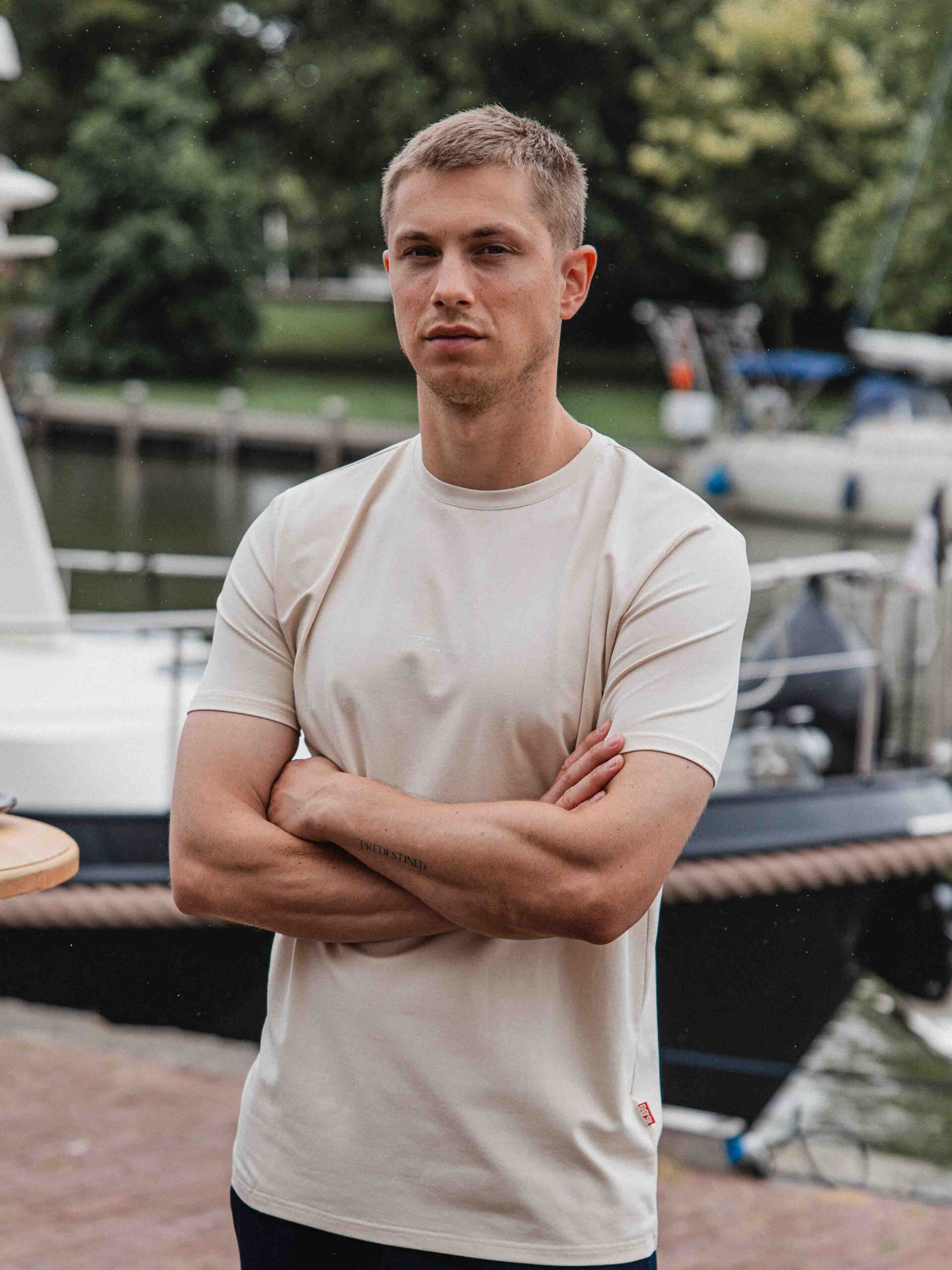 Creme Limoncello Slimfit T-shirt 1608 WEAR