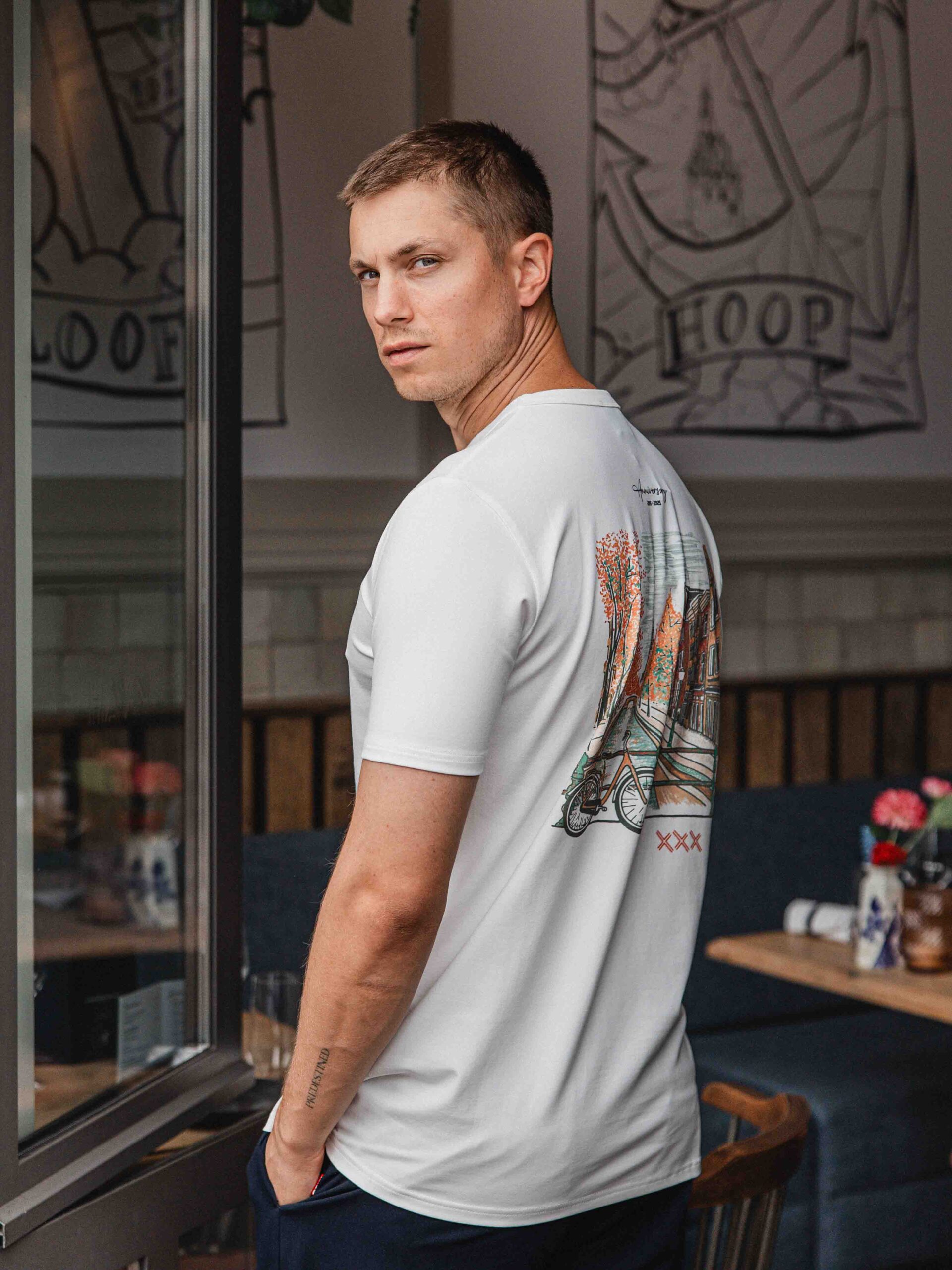 White A’dam Slimfit T-shirt 1608 WEAR
