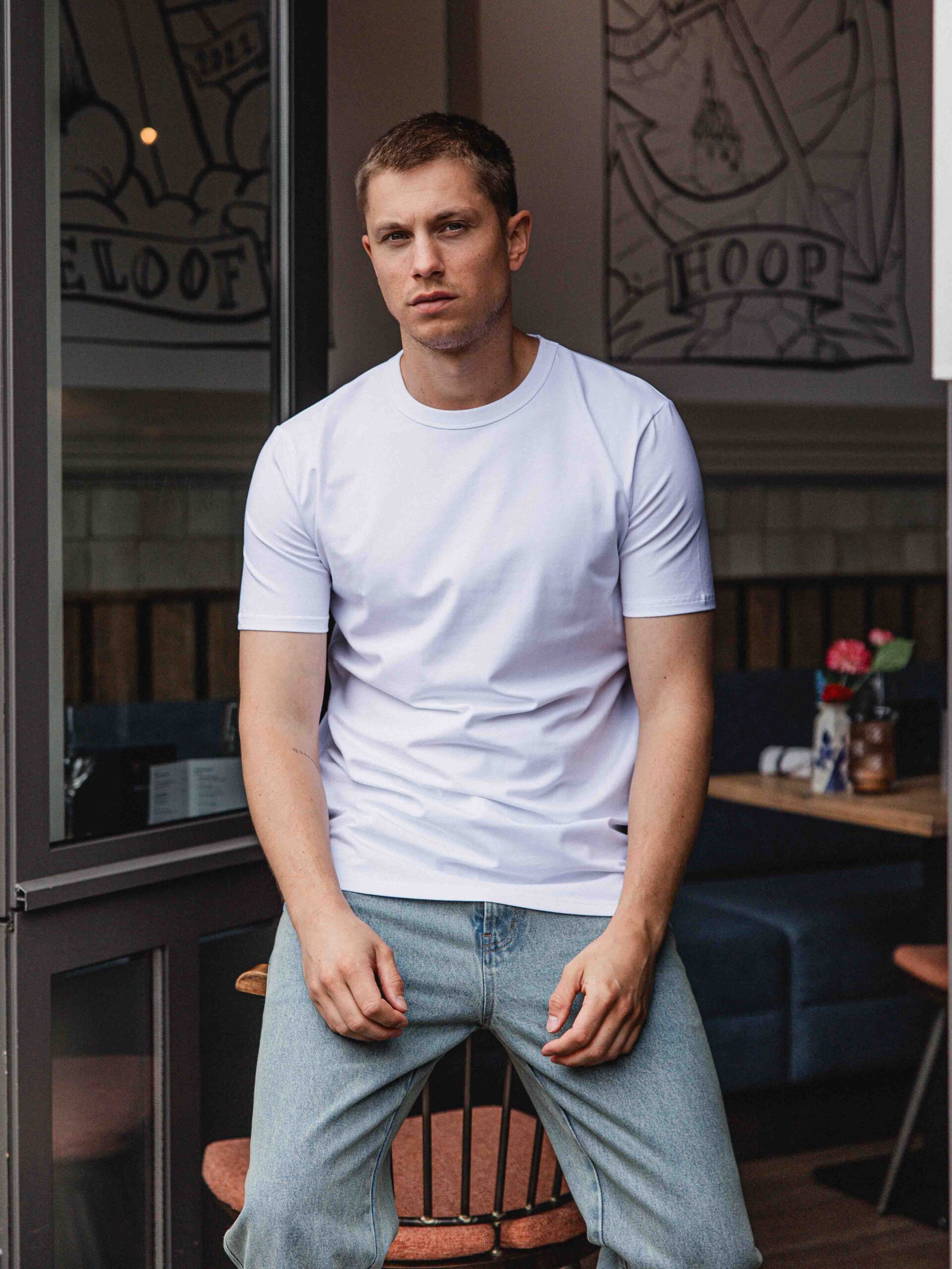 White Slimfit T-shirt 1608 WEAR