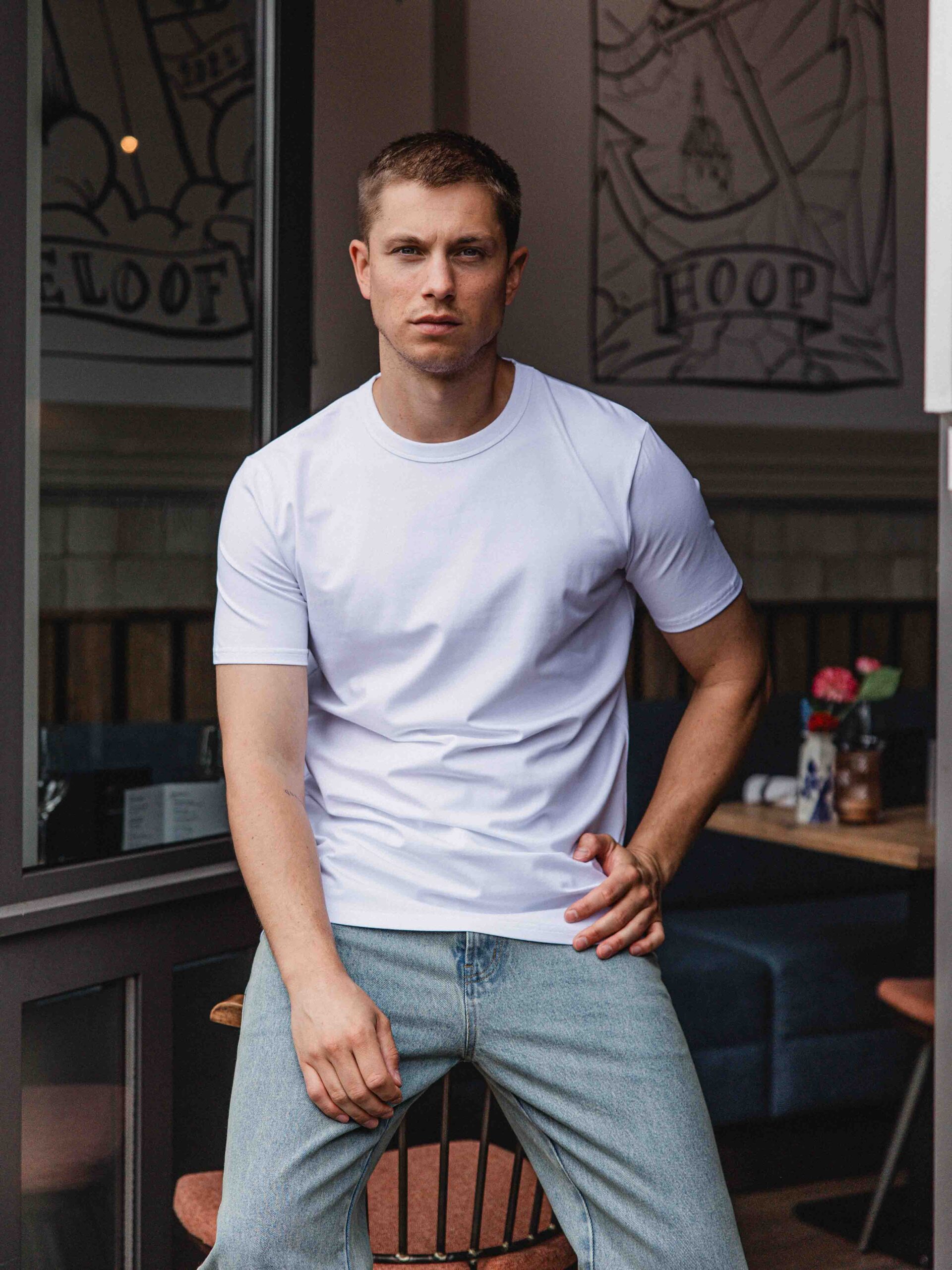White Slimfit T-shirt 1608 WEAR
