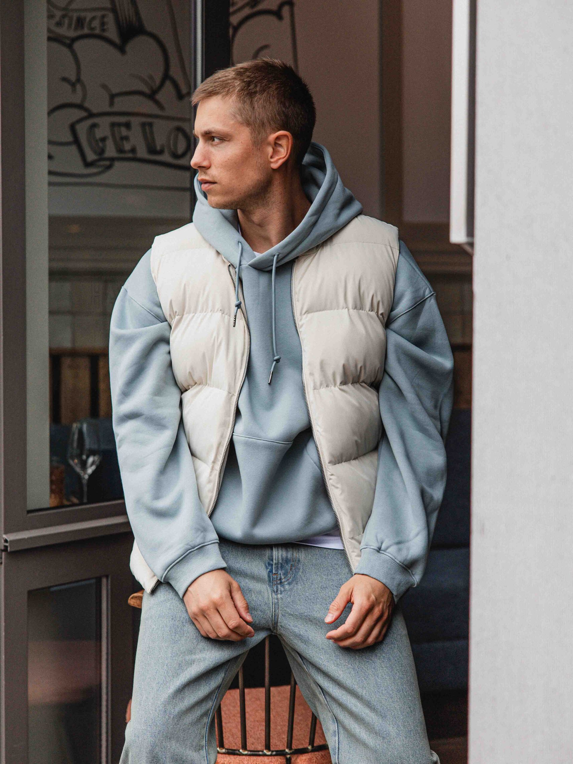 Off White Spring Bodywarmer 1608 WEAR