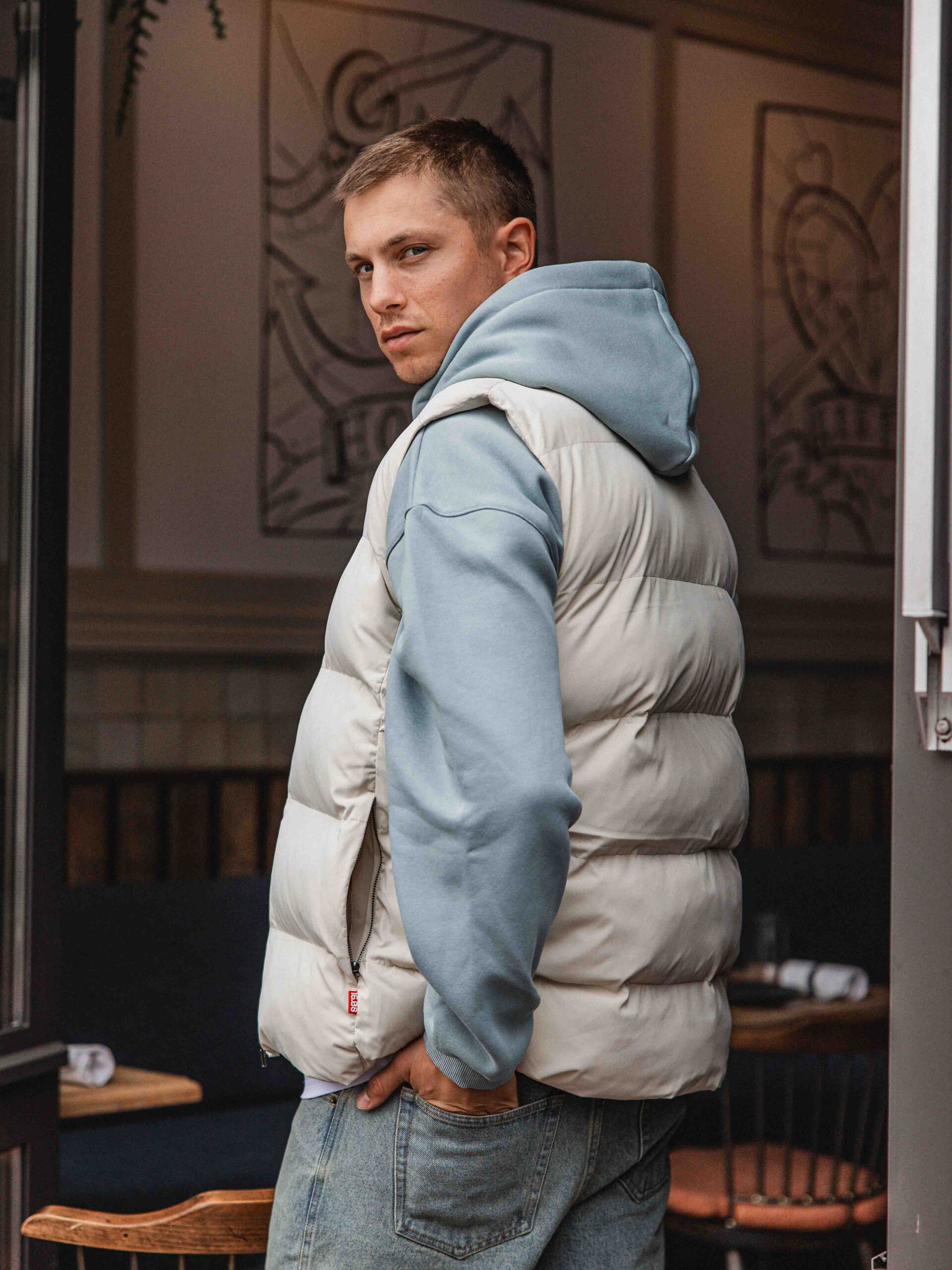 Off White Spring Bodywarmer 1608 WEAR