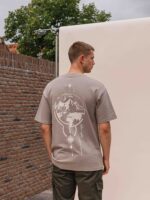 Brown Global Oversized T-shirt