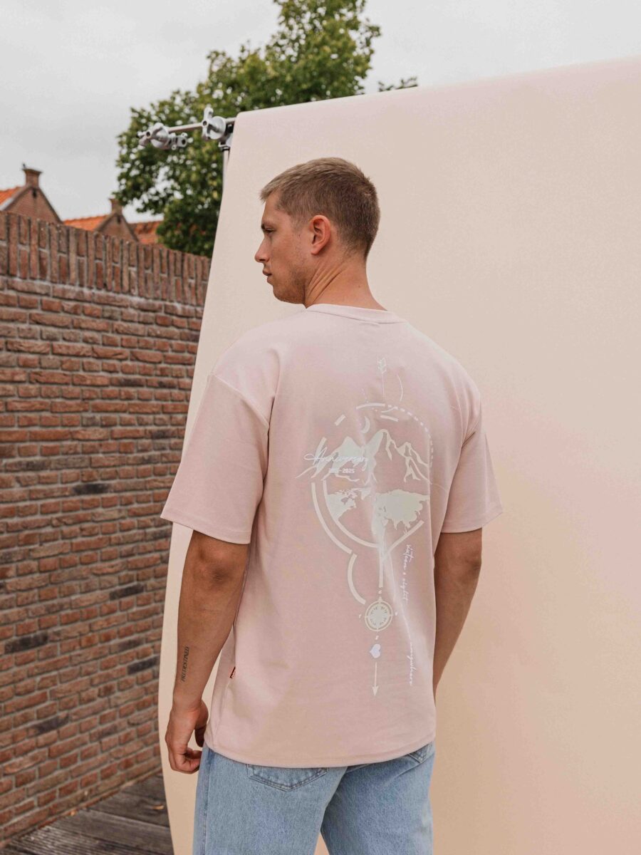 Altrosa Global-T-Shirt in Übergröße