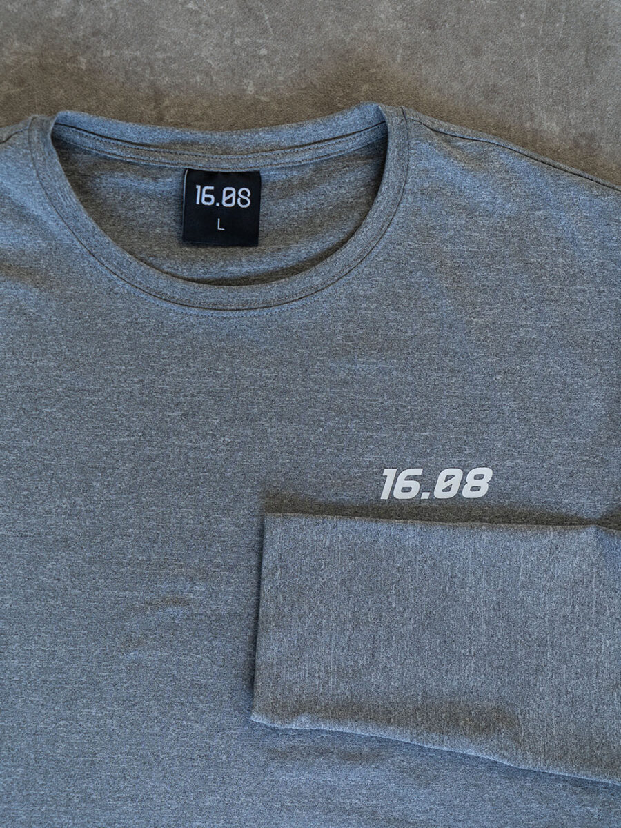 Melange Grau Sport Longsleeve