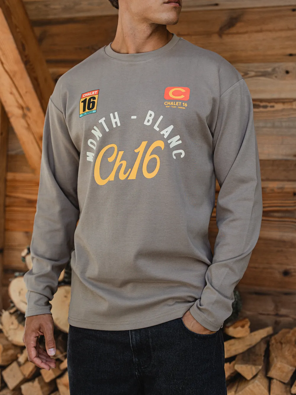 Taupe CH16 Oversized Longsleeve 1608 WEAR