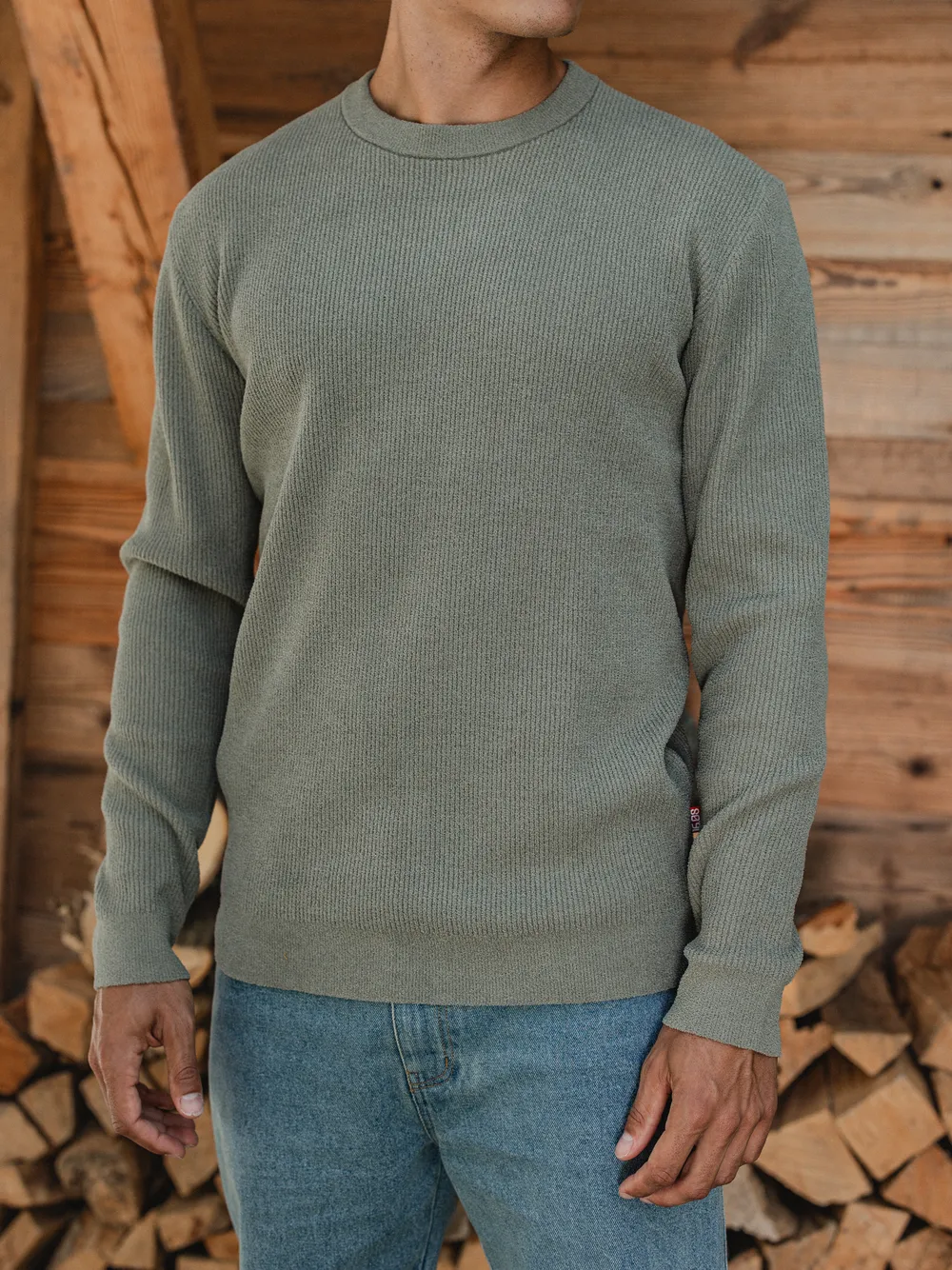 Green Soft Knit Pullover 1608 WEAR