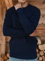 Navy Soft Knit Pullover