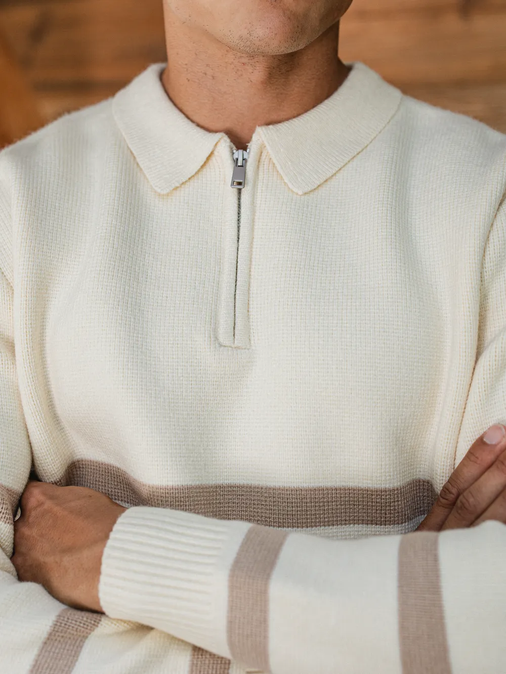 Off White Stripe Sweater 1608 WEAR