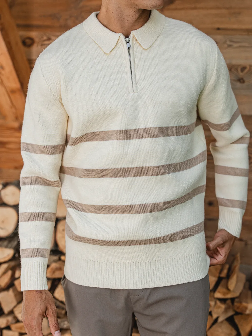 Off White Stripe Sweater 1608 WEAR