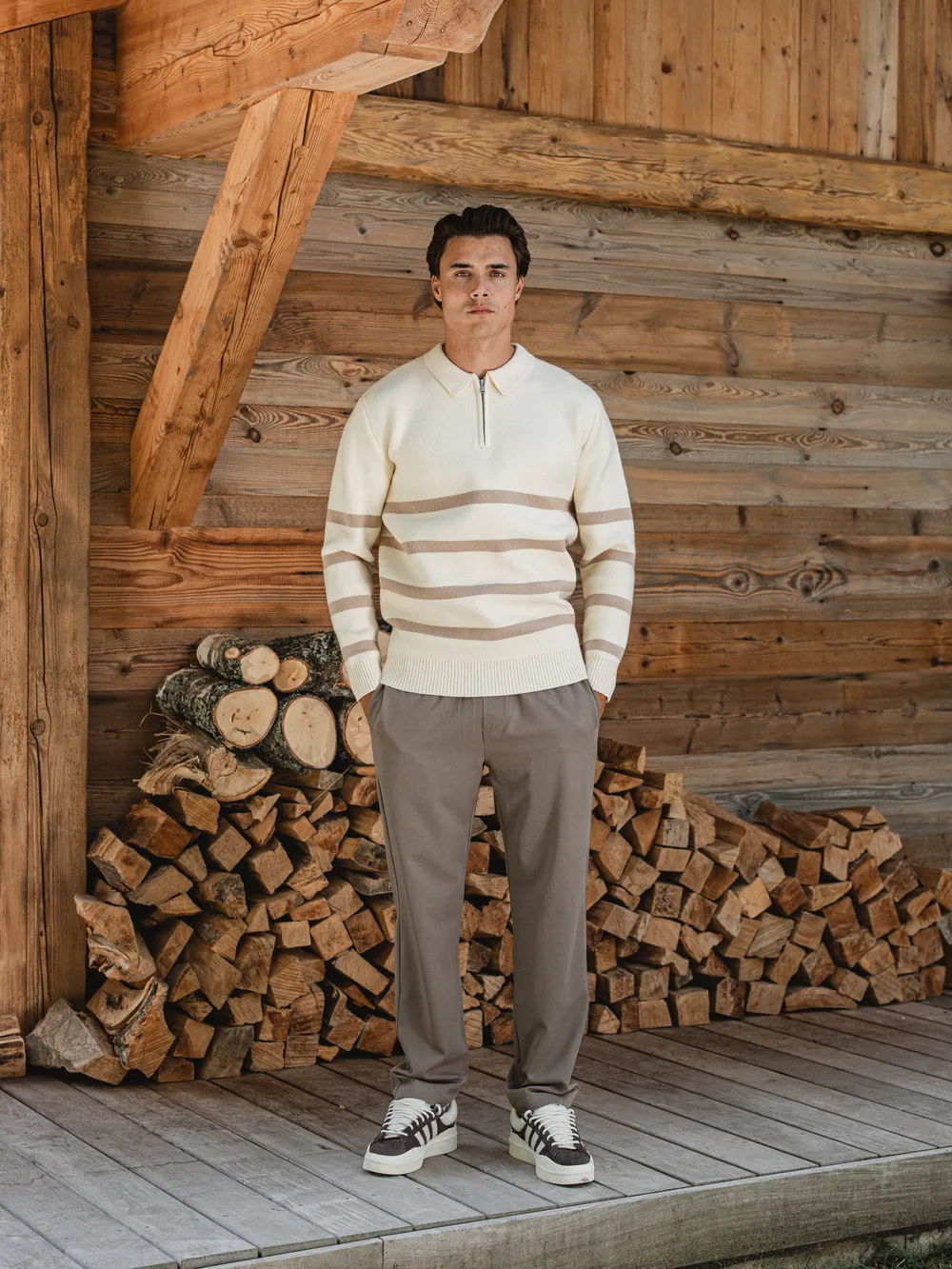 Off White Stripe Sweater 1608 WEAR