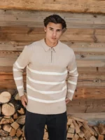 Beige Stripe Sweater