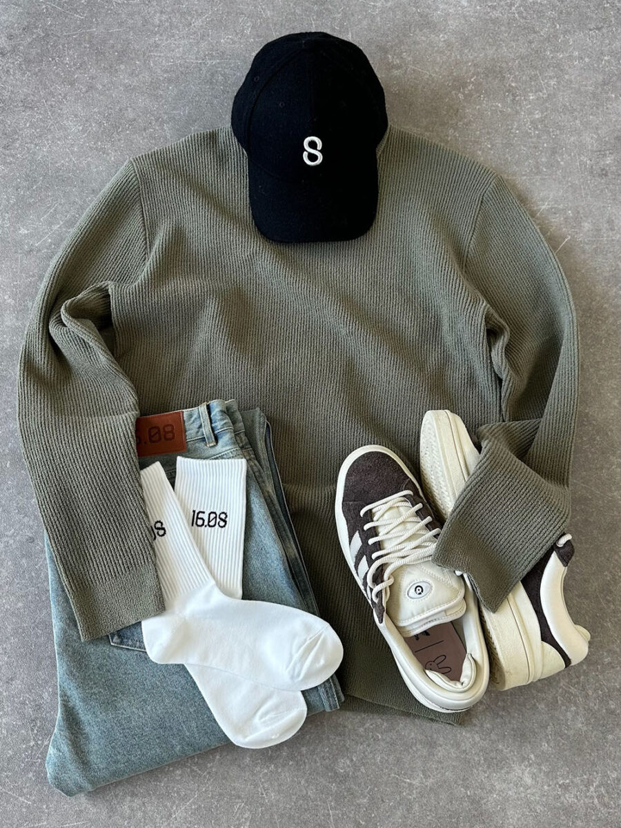 Green Pullover Outfit 1608 WEAR